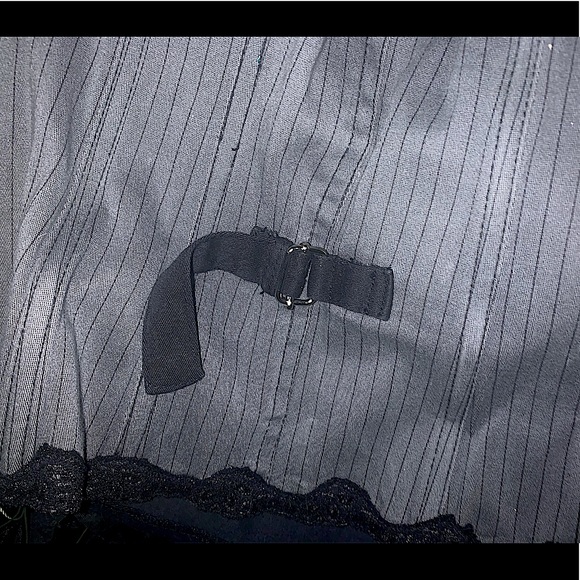 SALE  Vtg Tripp nyc Pinstripe zip Halter with built in cami - Picture 5 of 13